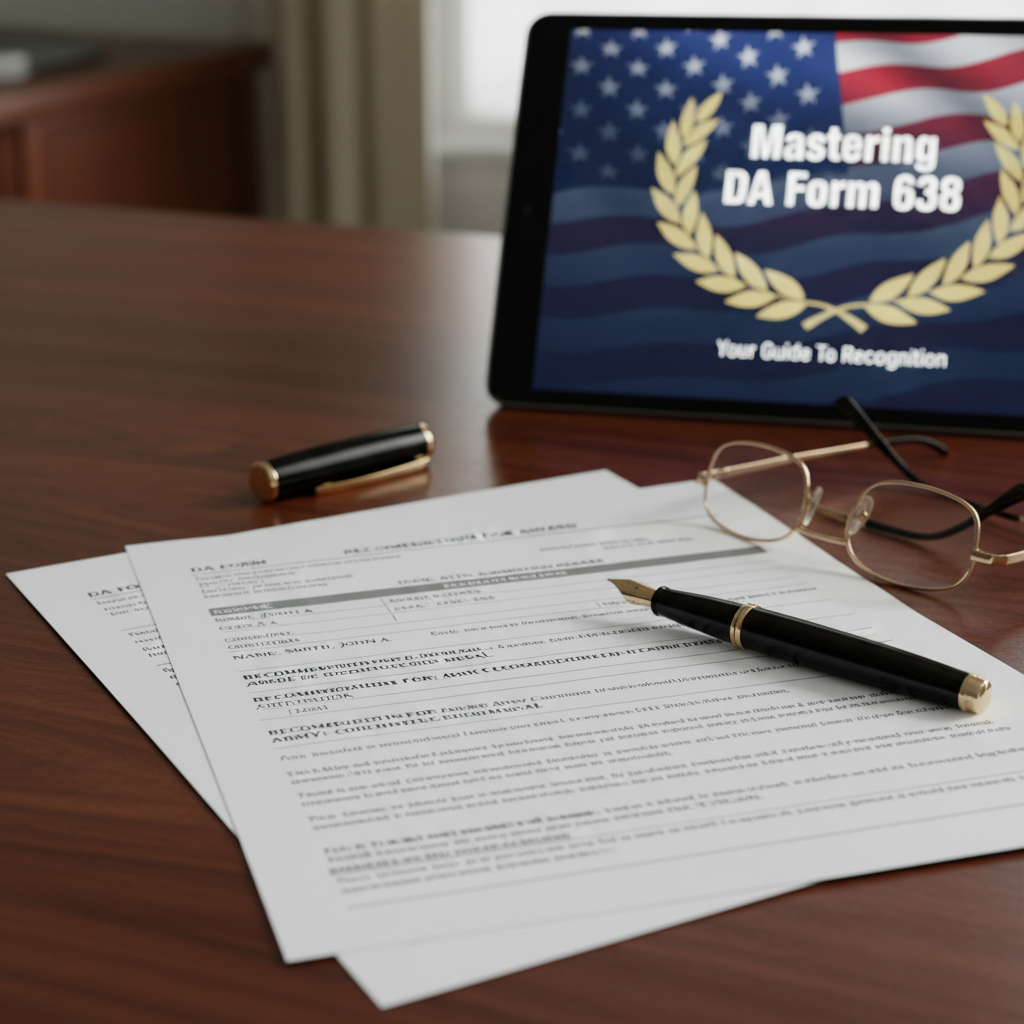 DA Form 638 Award Recommendation Guide - CAC Readers.com