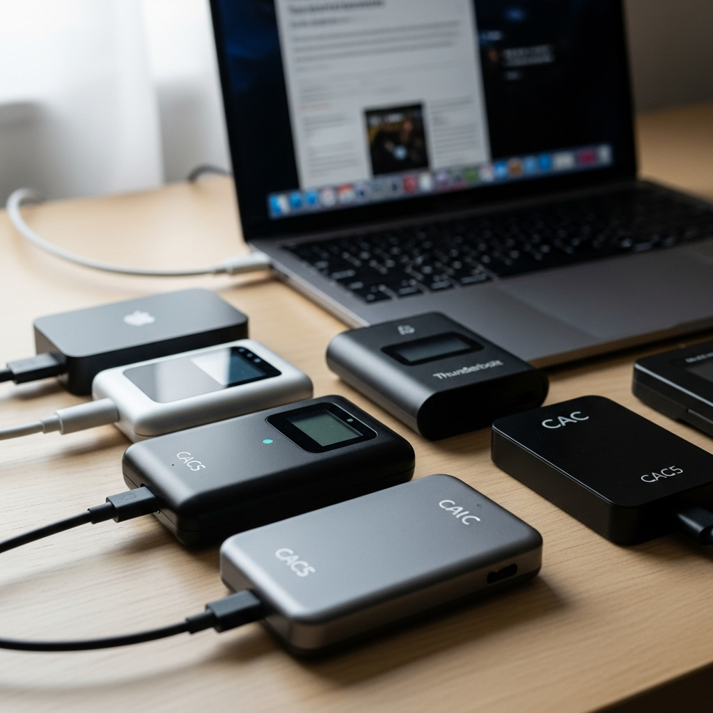 Professional photograph related to: Best CAC Reader for Mac in 2026 — USB-C and Thunderbolt Options.